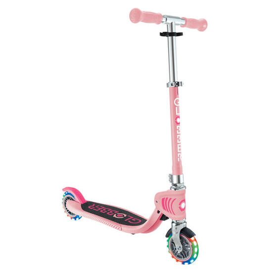 Trottinette 2 roues FLOW FOLDABLE JUNIOR LIGHTS - Rose pastel
