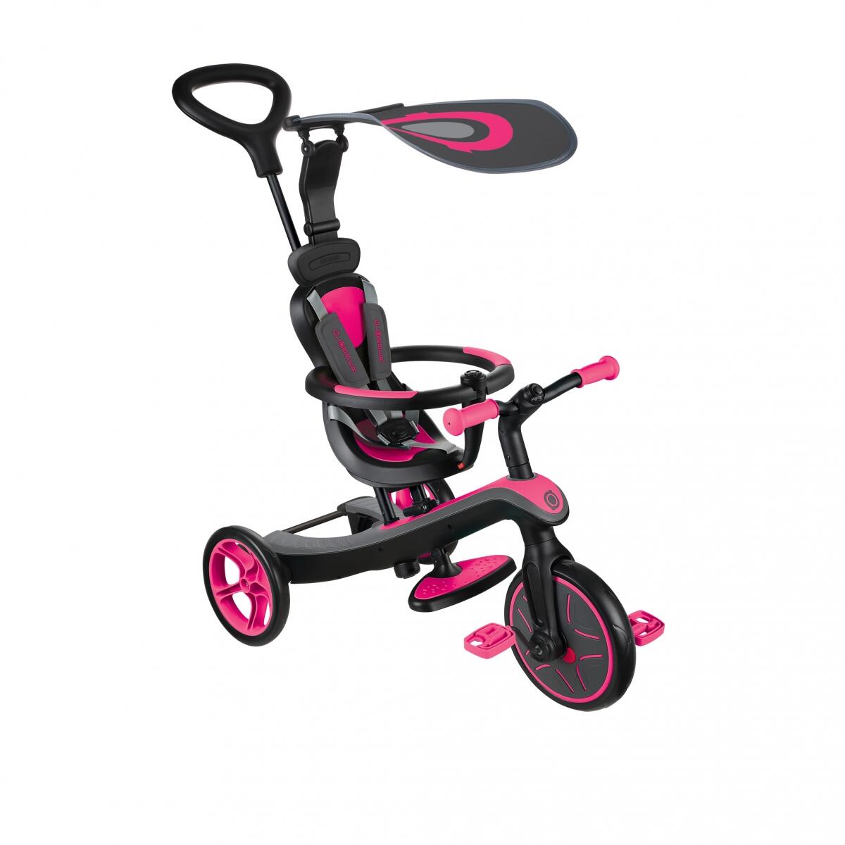 Tricycle évolutif pour bébé EXPLORER 4 en 1 - Rose Fuchsia 2/7