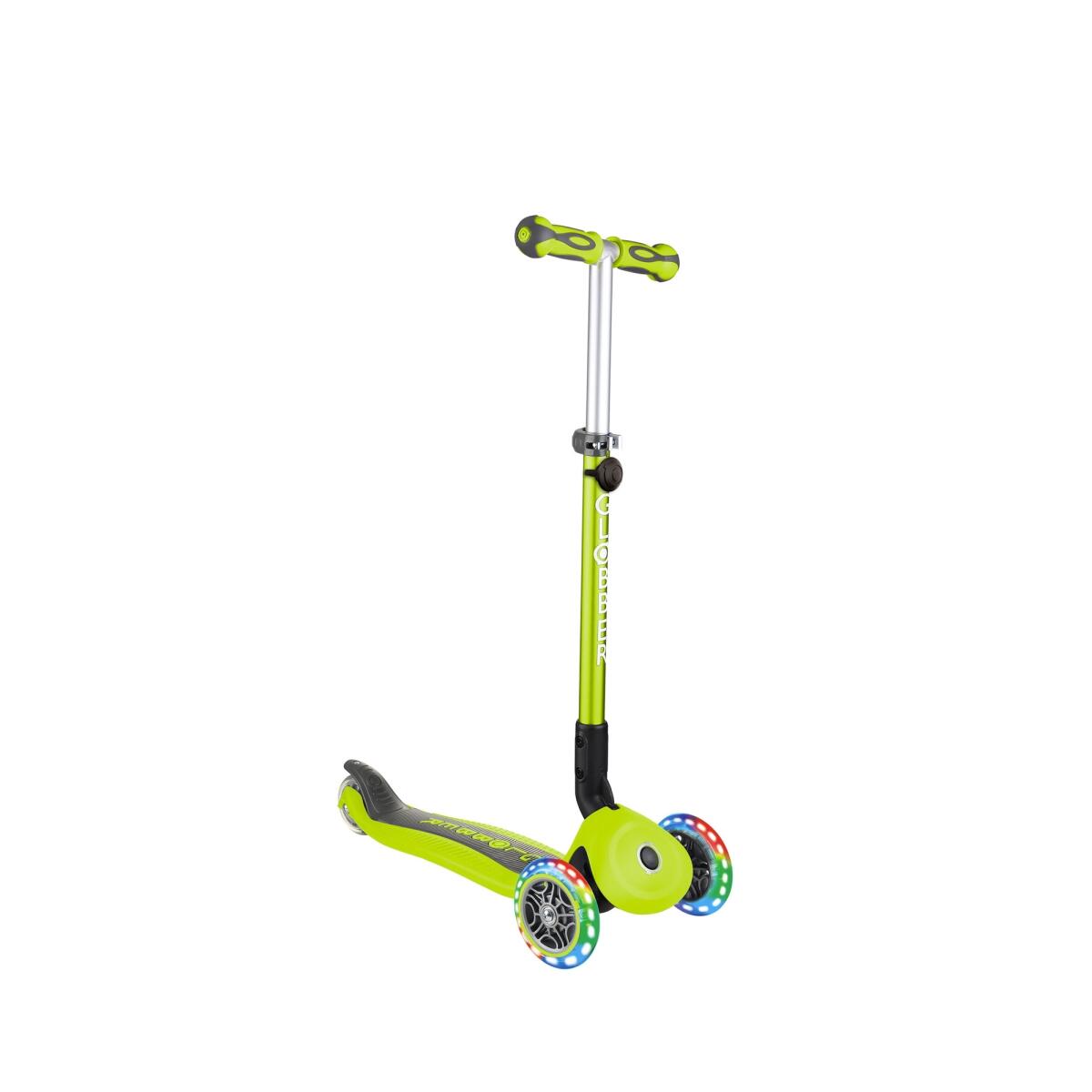 GLOBBER GO-UP DELUXE LIGHTS lime grün, mit Leuchtrollen 3/7