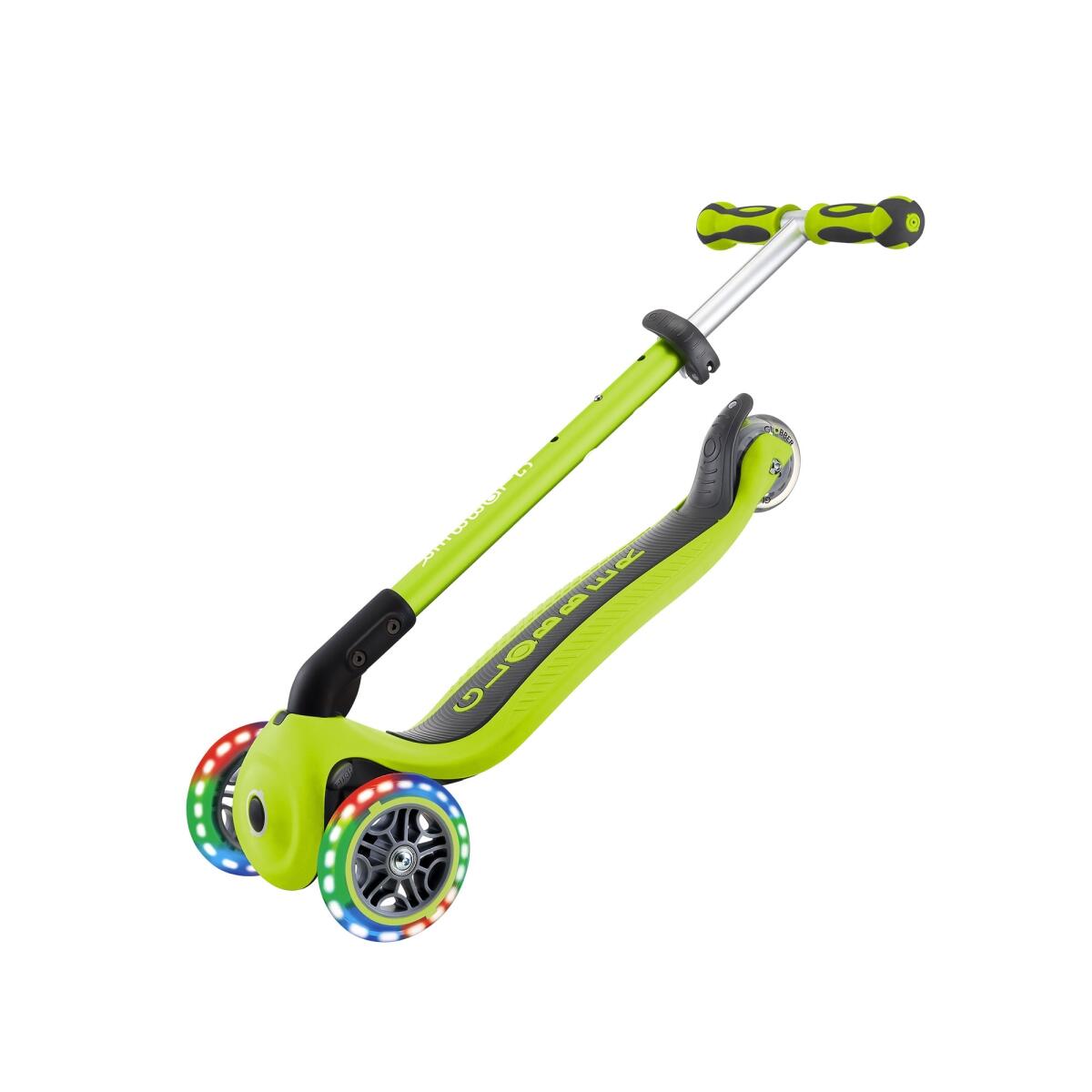 GLOBBER GO-UP DELUXE LIGHTS lime grün, mit Leuchtrollen 5/7