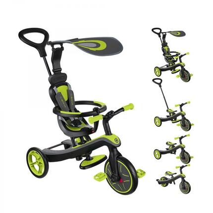 Tricycle évolutif pour bébé EXPLORER 4 en 1 - Vert