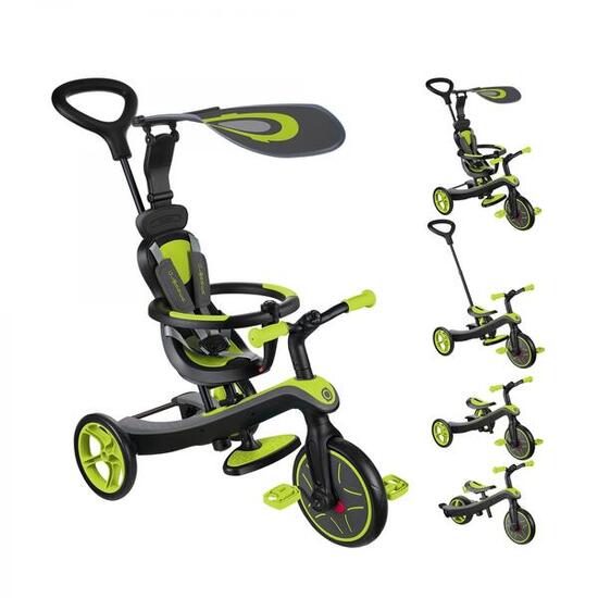 Tricycle évolutif pour bébé EXPLORER 4 en 1 - Vert