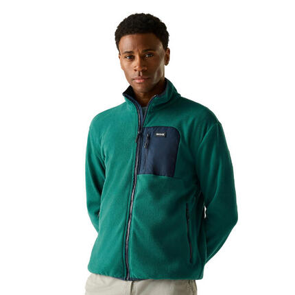 Veste Polaire À Col Montant Motif/style Détail Contrasté FRANKIE Homme (Vert