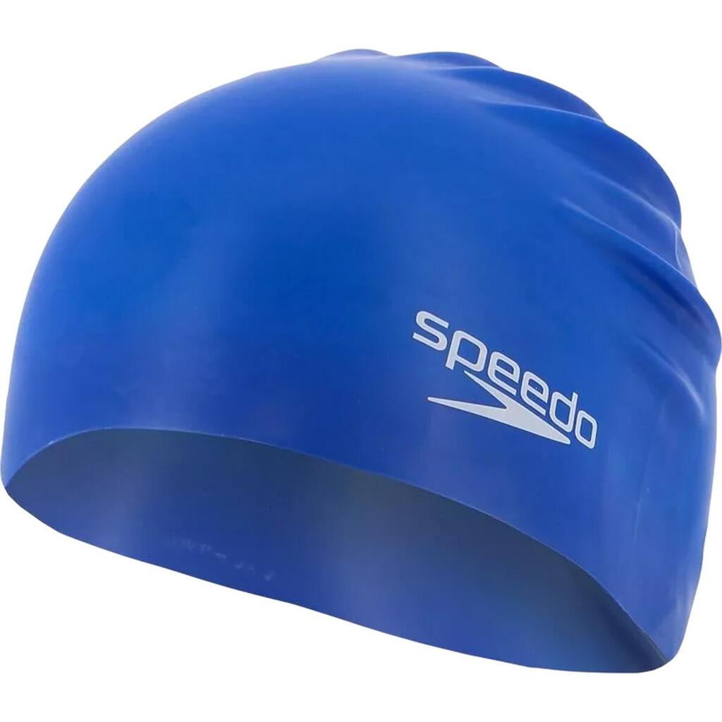 Childrens/Kids Silicone Moulded Swim Cap (Royal Blue)