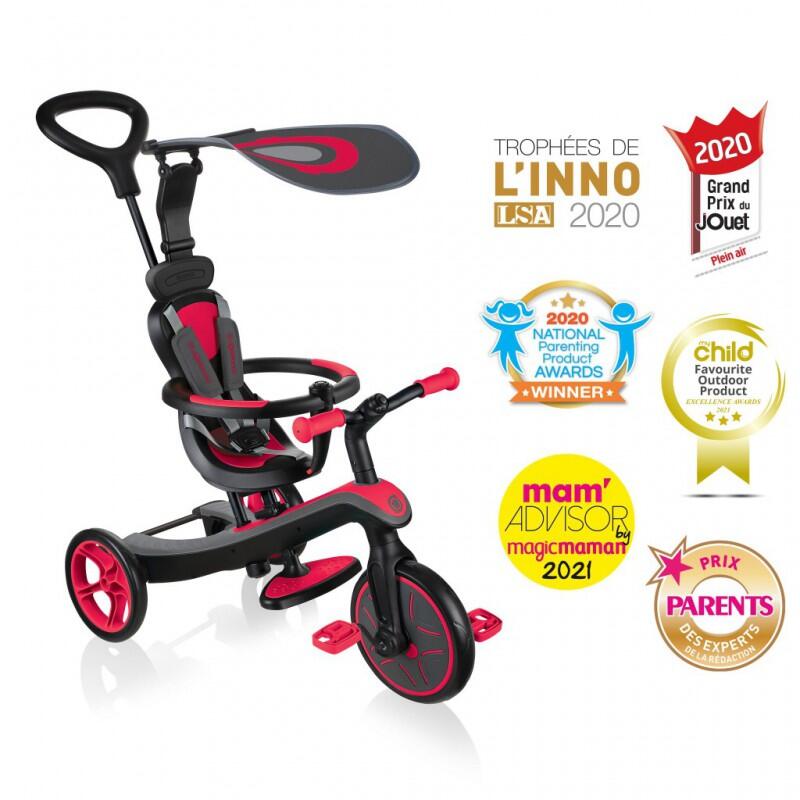 Globber "Trike Explorer" 4 in 1 in het Rood 2/7