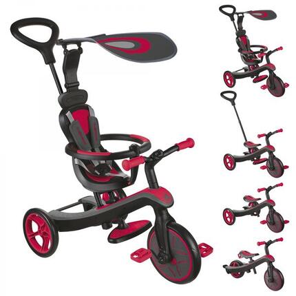 Tricycle évolutif pour bébé EXPLORER 4 en 1 - Rose Fuchsia