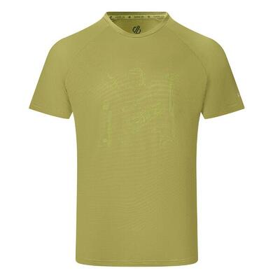 Heren tech ii grafisch tshirt (gouden cipres)