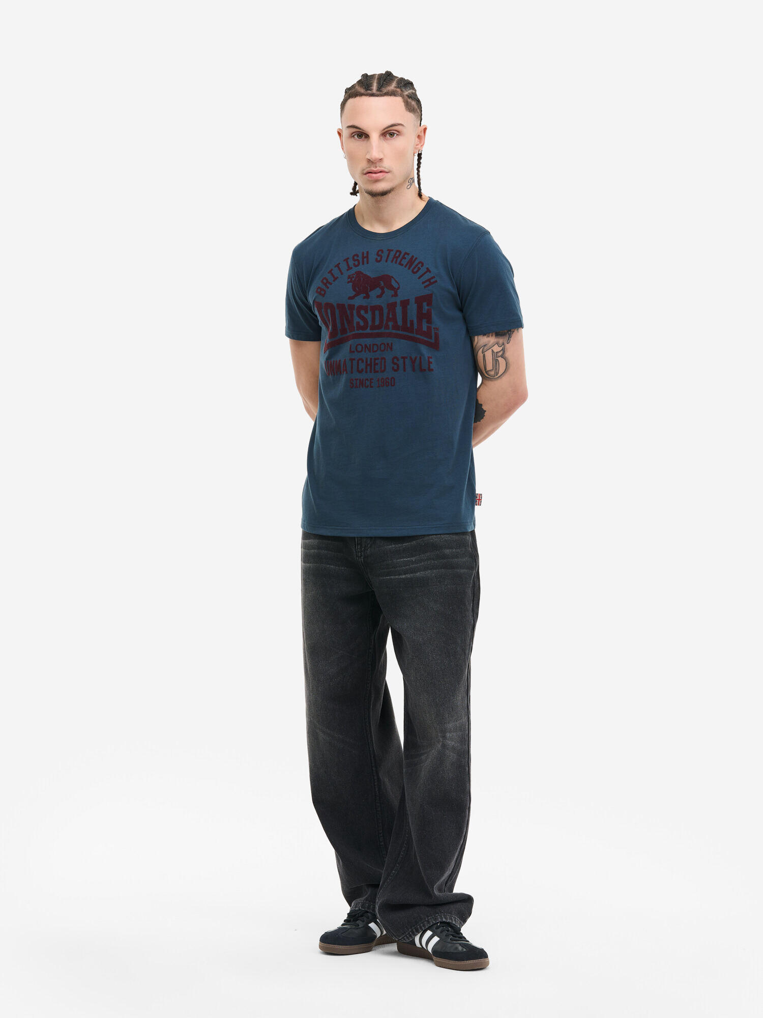 LONSDALE Heren-T-shirt normale pasvorm HUDSWELL 4/6