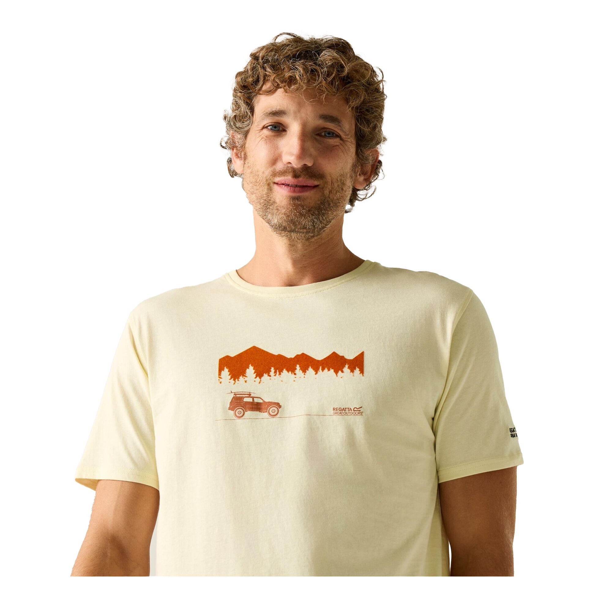 Camiseta Cline IX Diseño Wilderness para Hombre Piedra Blanca 3/5