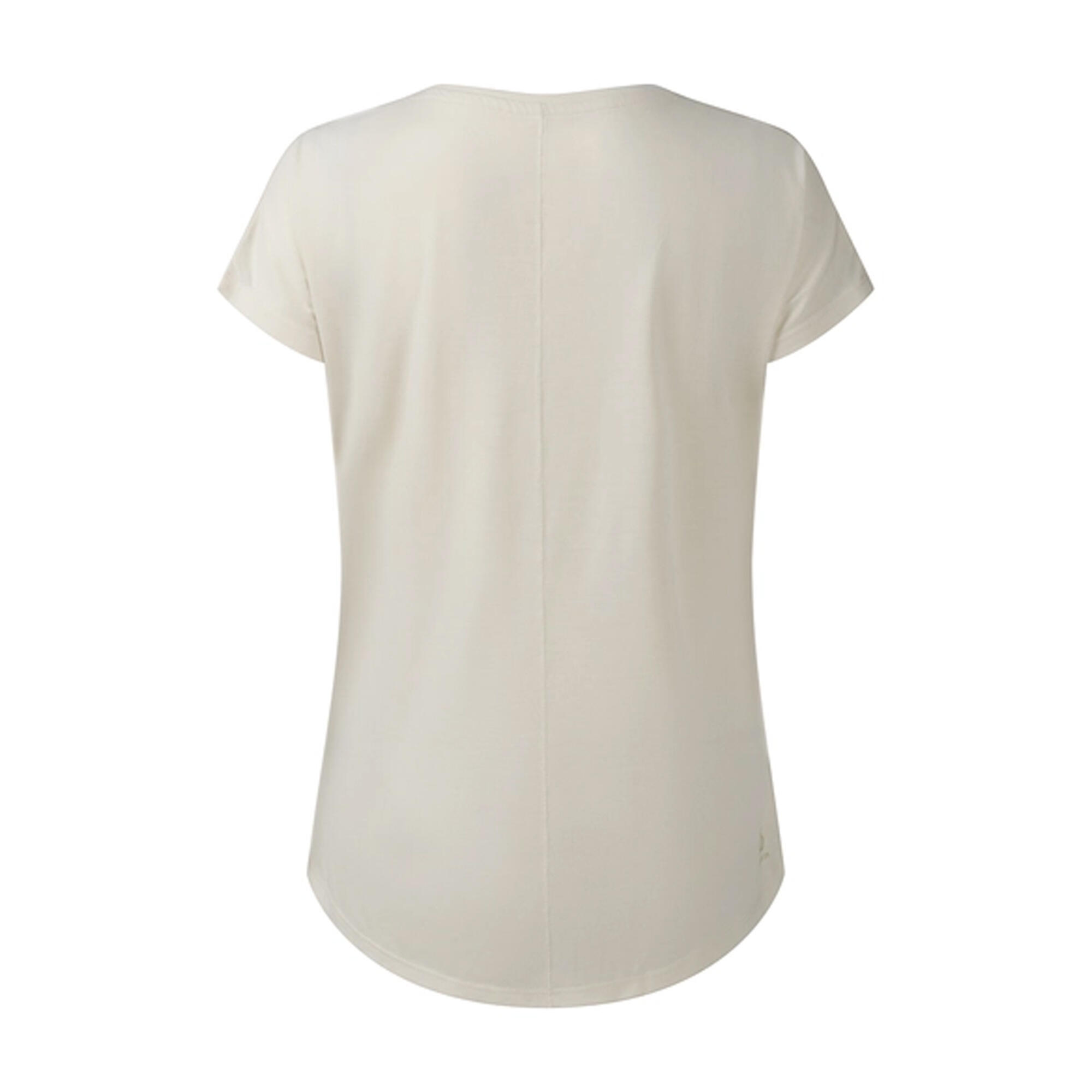 Tshirt Motif/style Psychédélique SERENITY Femme (Lait D'amande) 2/5