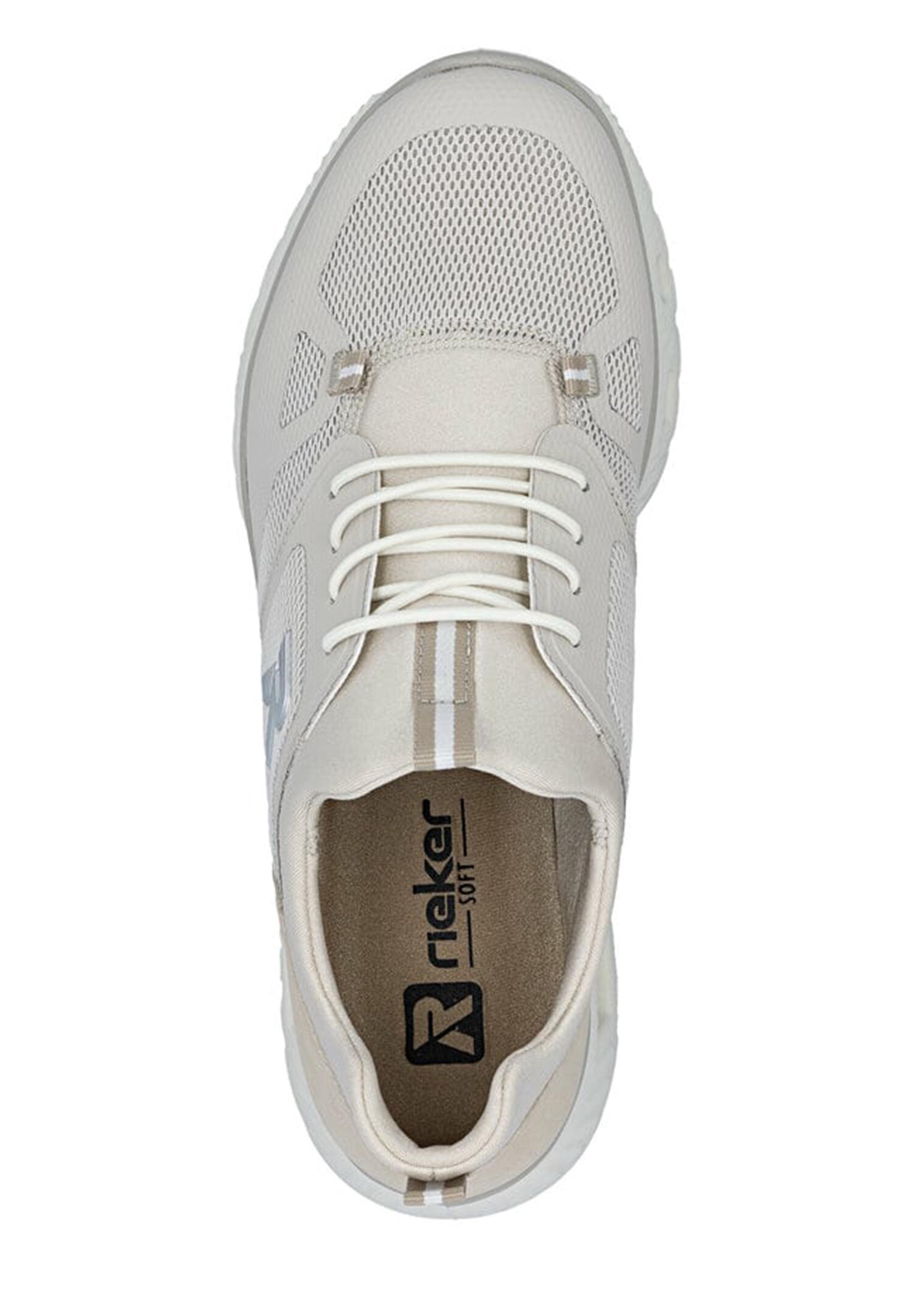 Rieker Damen Slipper Sneaker vegan MemoSoft Gummizug M6078-60 Beige 4/5