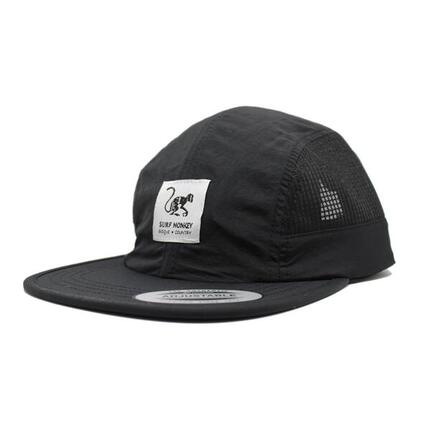Casquette de running séchage rapide homme / femme – 5 panneaux (Noir)