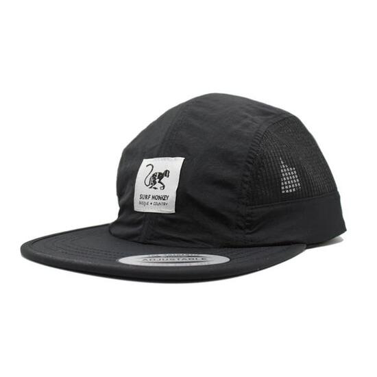 Casquette de running séchage rapide homme / femme – 5 panneaux (Noir)