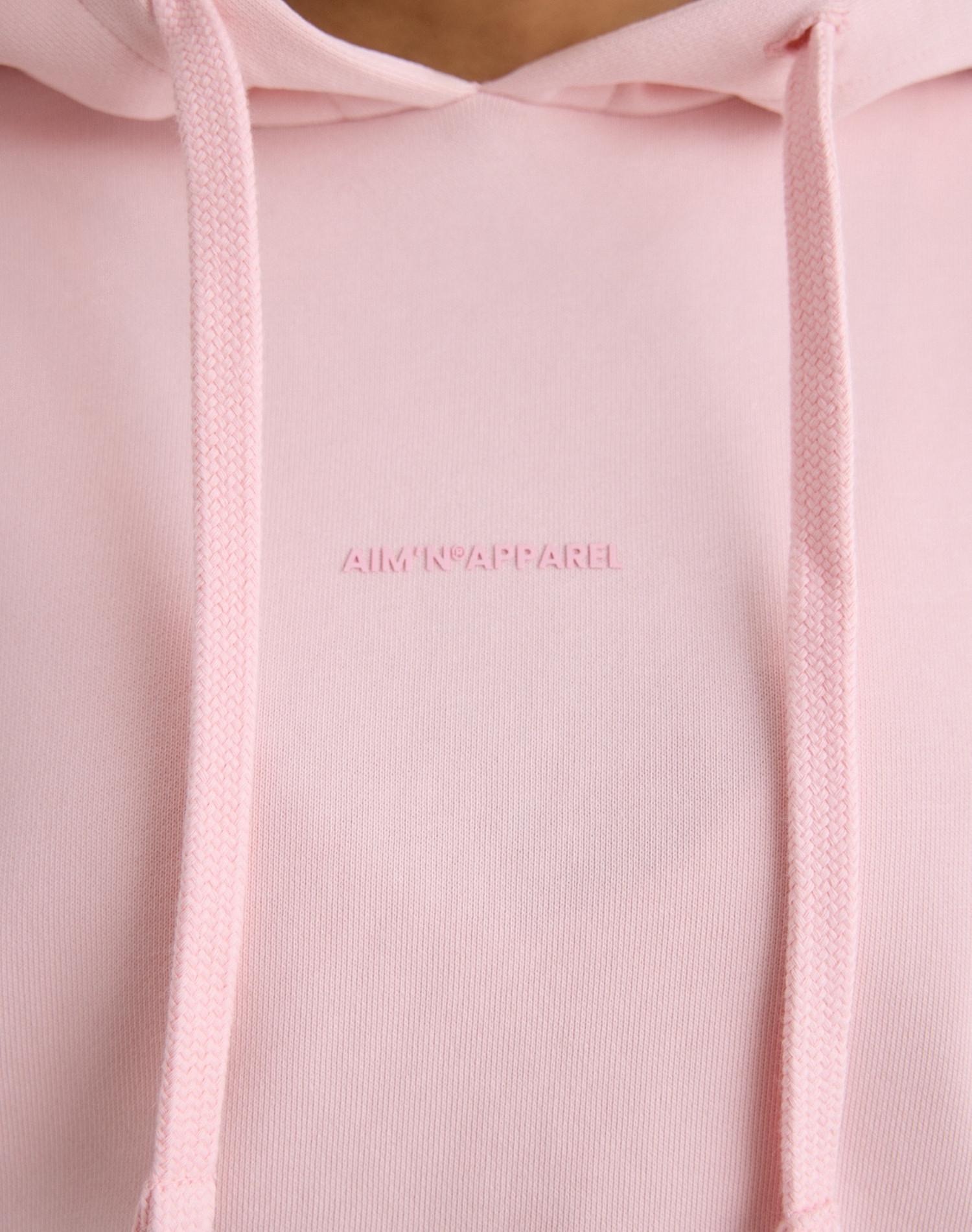 Sudadera con Capucha Mujer Felpa Gruesa Transpirable 100% Algodón Rosa Bailarina 3/6