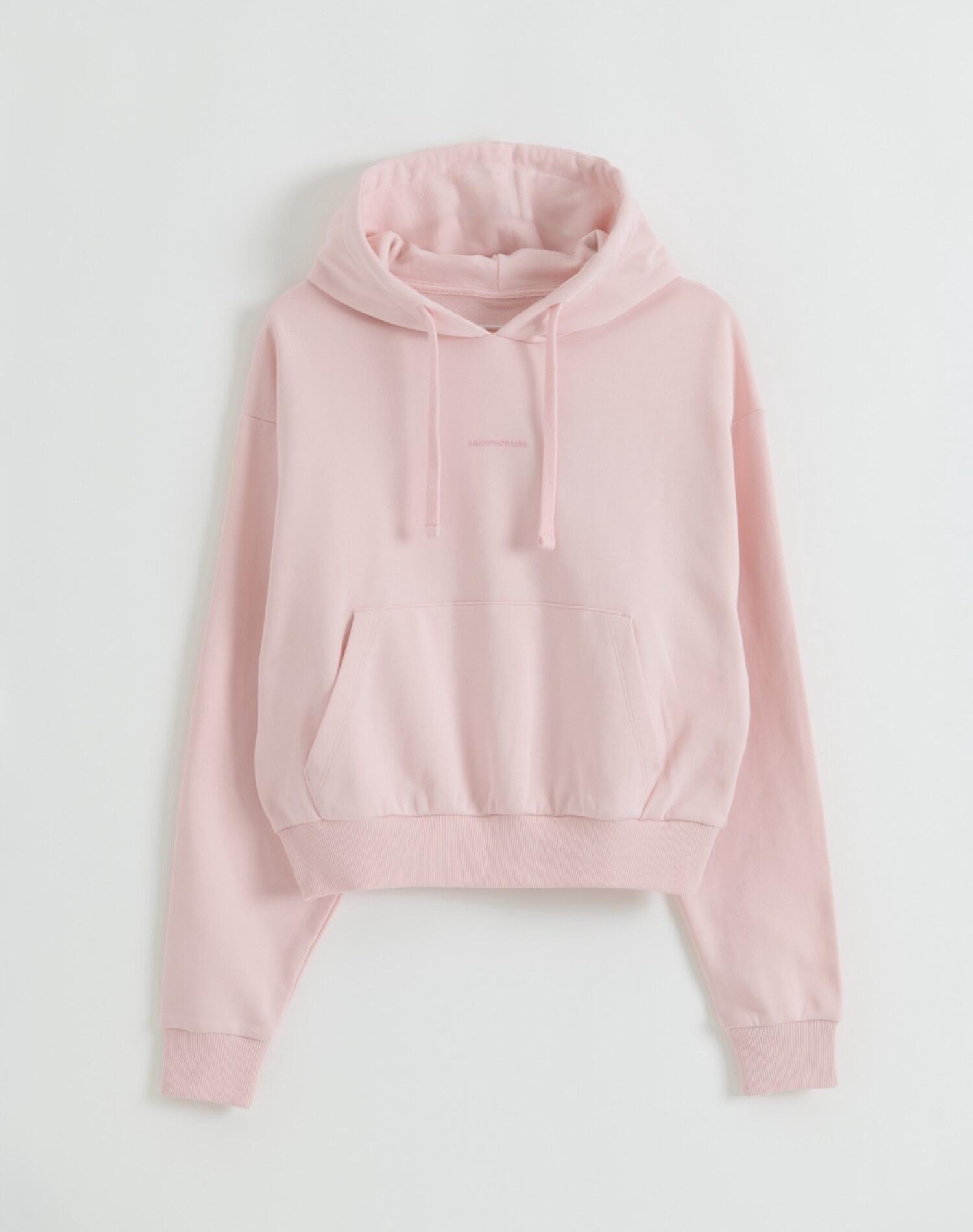 Sudadera con Capucha Mujer Felpa Gruesa Transpirable 100% Algodón Rosa Bailarina 6/6