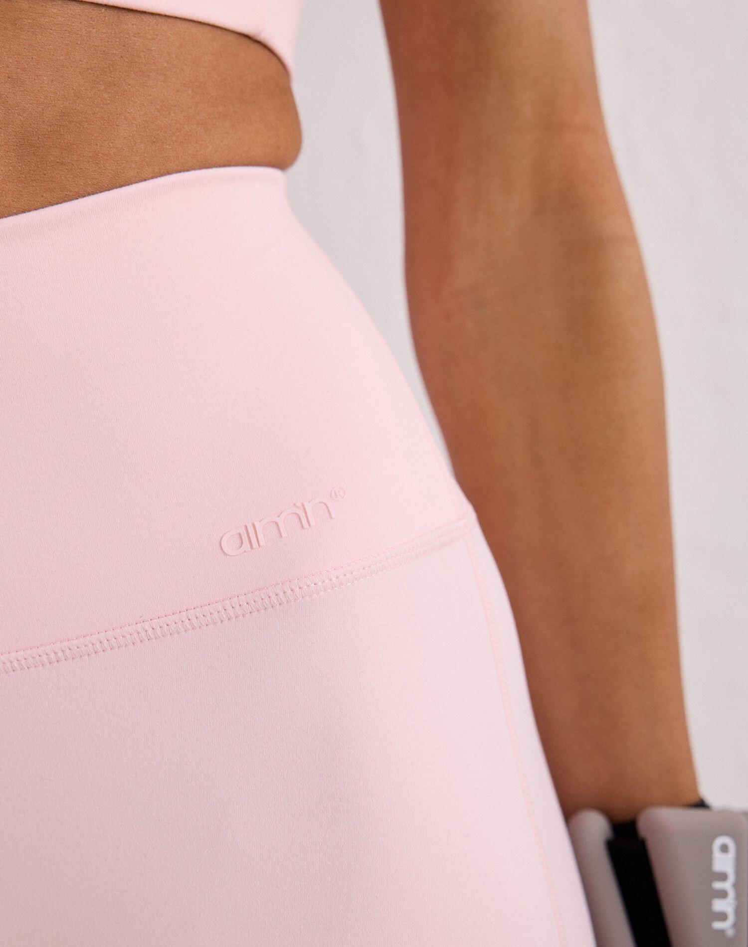 Damen Tights Gerades Bein Hoher Bund squat proof Sense Rosa 5/6