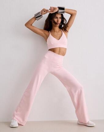 Femme Leggings Petite Jambe Droite Taille Haute Résistant au Squat Noir