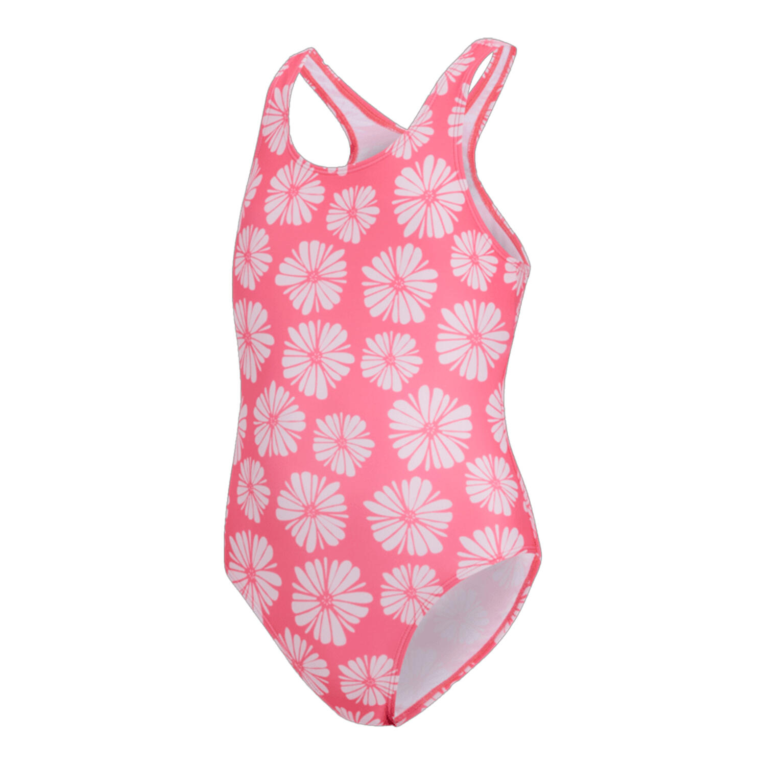 Fato de banho Katrisse Flower One Piece para rapariga (Rosa Haze/Petal) 3/4