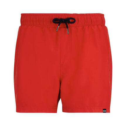 Short De Bain MAWSON Homme (Orange Vif / Bleu Marine)