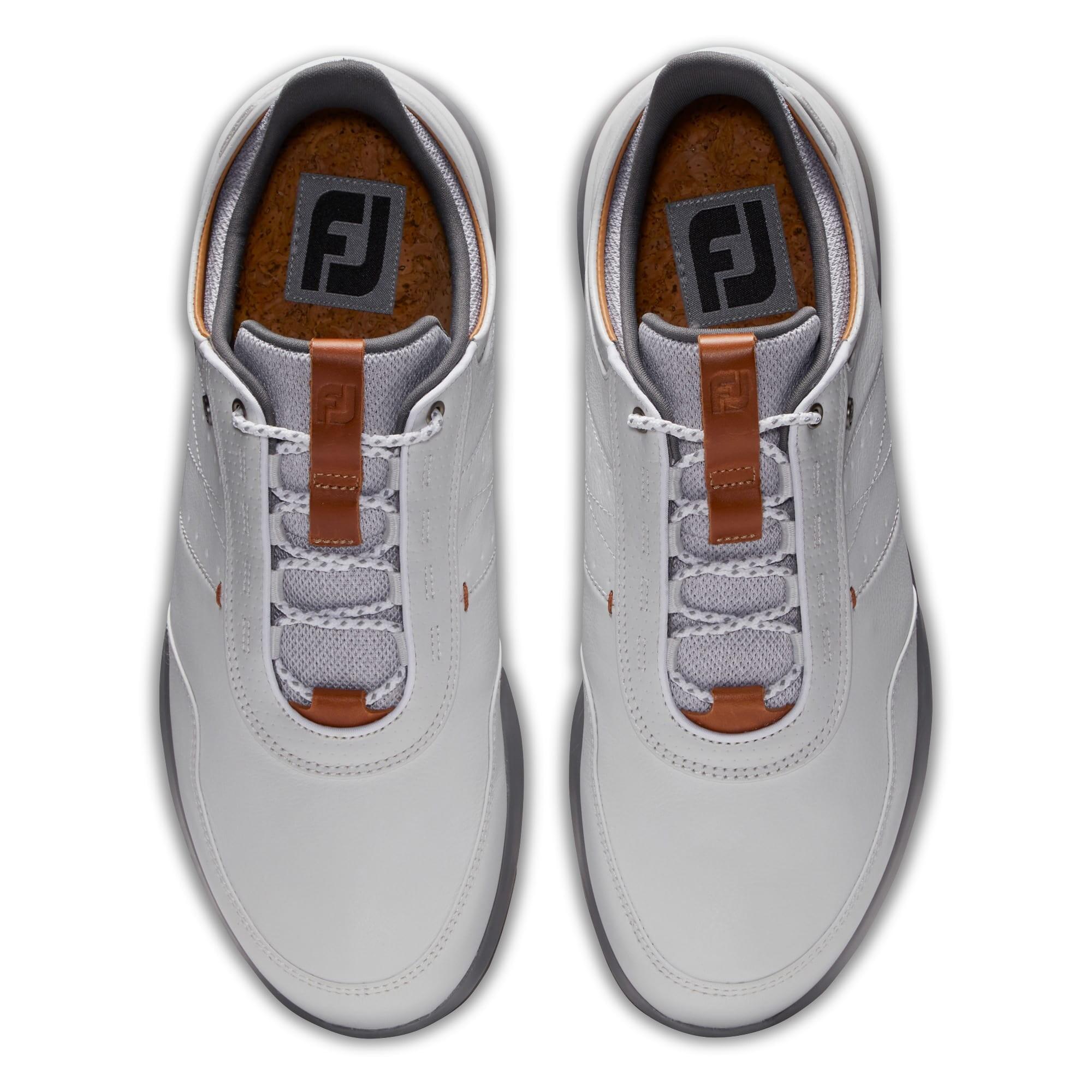 Chaussures de golf Footjoy Stratos pour hommes, blanches 4/5