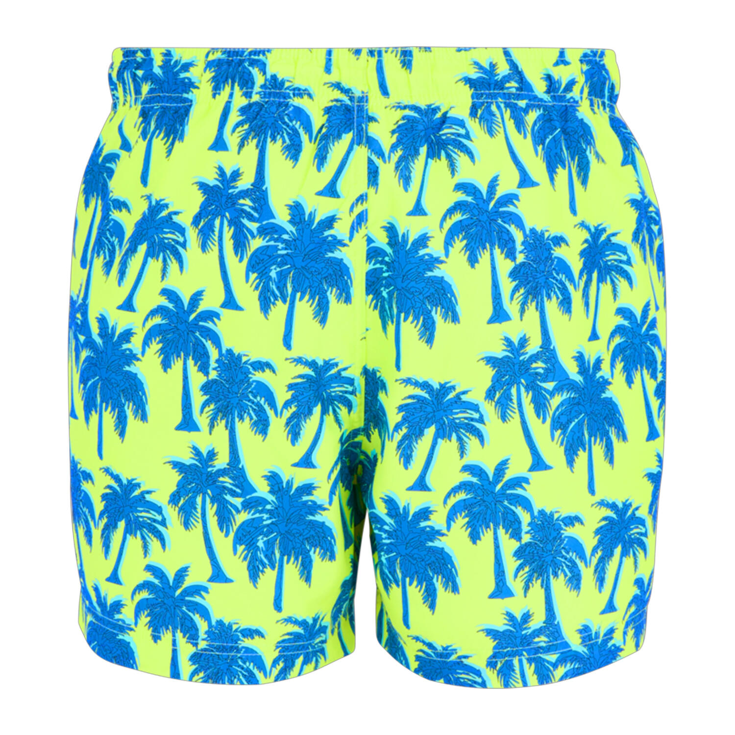 Short De Bain Motif/style Palmier LORAS Homme (Vert Pâle / Bleu Vif) 2/4