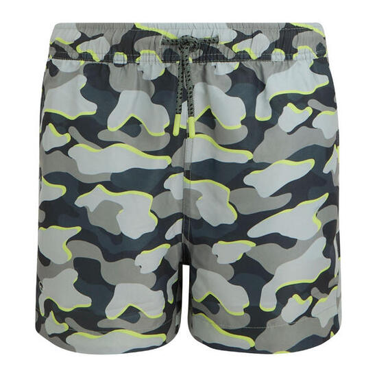 Short De Bain Motif/style Camouflage SKANDER Enfant (Orage Foncé)