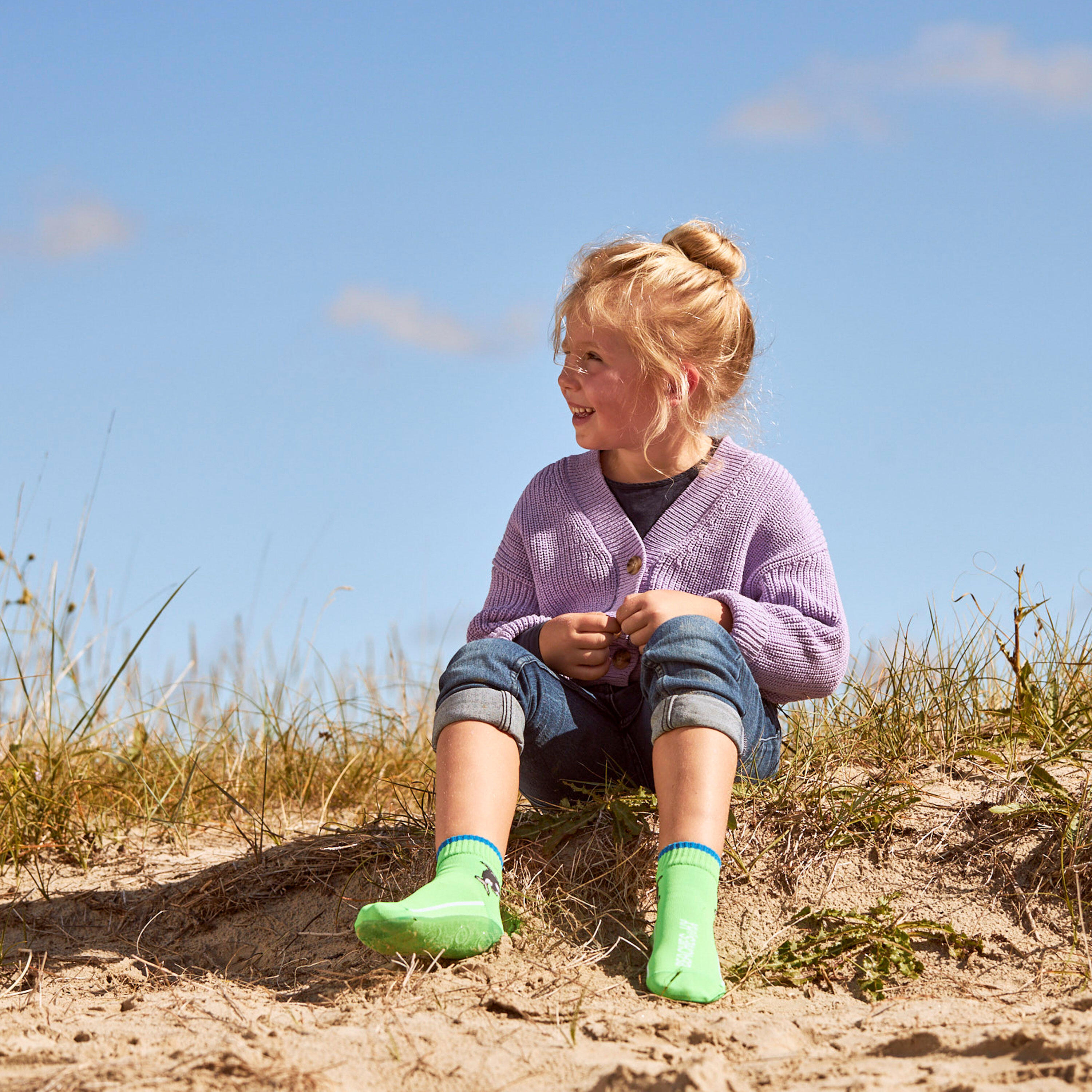 Wattsocken, Strandsocken, Schwimmsocken, Aquasocken - Robbe pink - Kinder 6/6