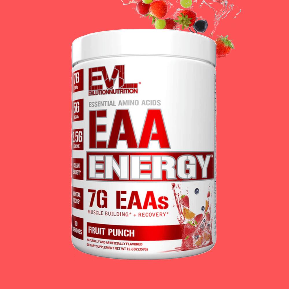 EVL Nutrition EAA Energy (30 serv) Fruit Punch - Aminosäuren - EAA 2/3