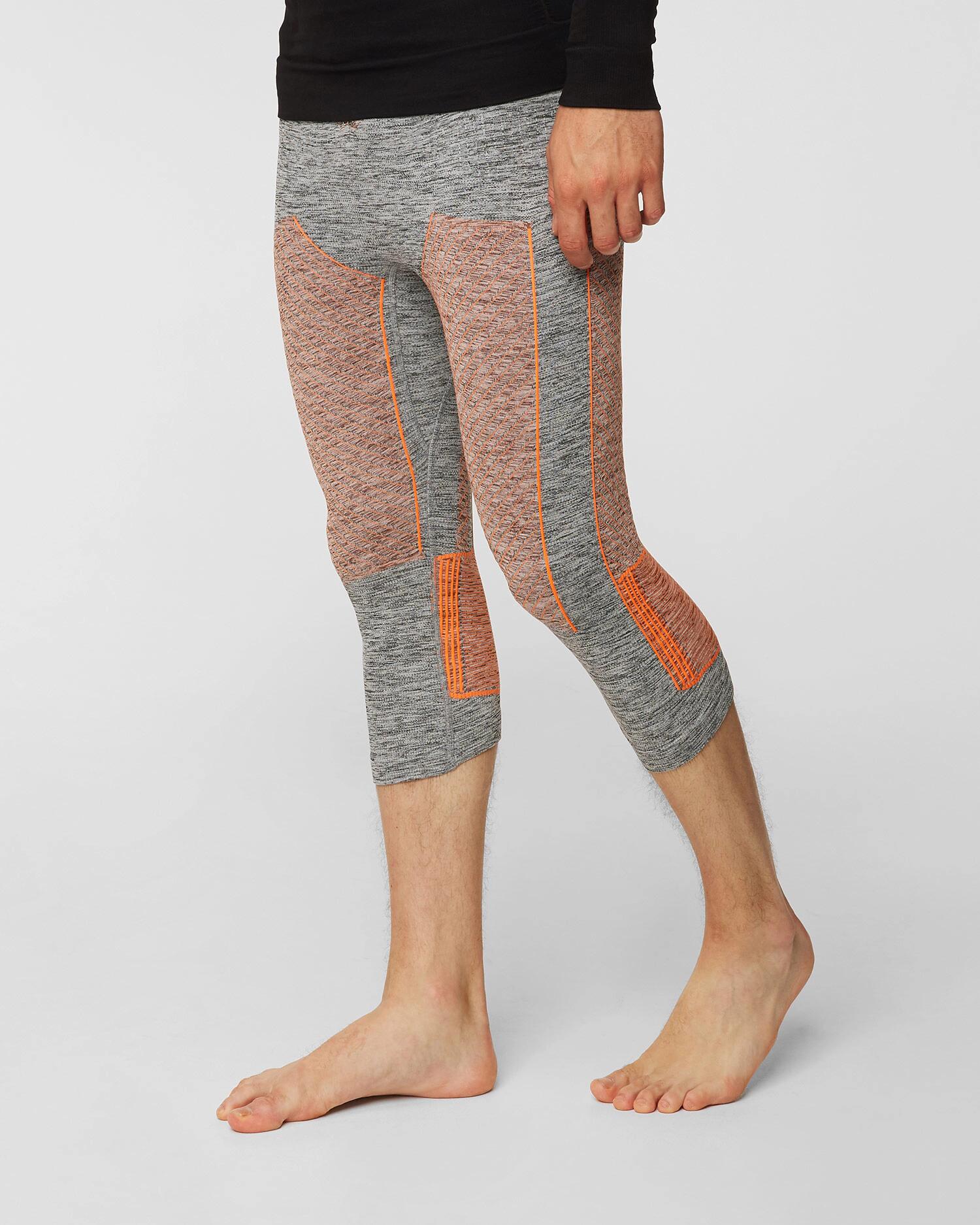 Leginsy termoaktywne 3/4 męskie X-Bionic Energy Accumulator 4.0 Melange Orange