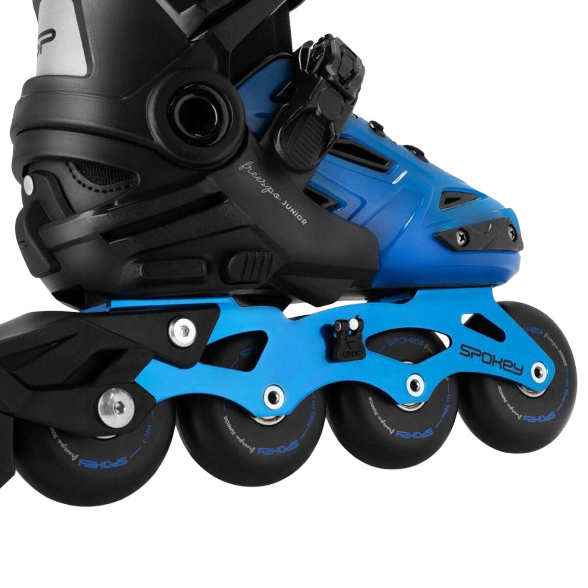 Patines en Línea Freespo para Niños/Niñas Negro, Azul 3/6
