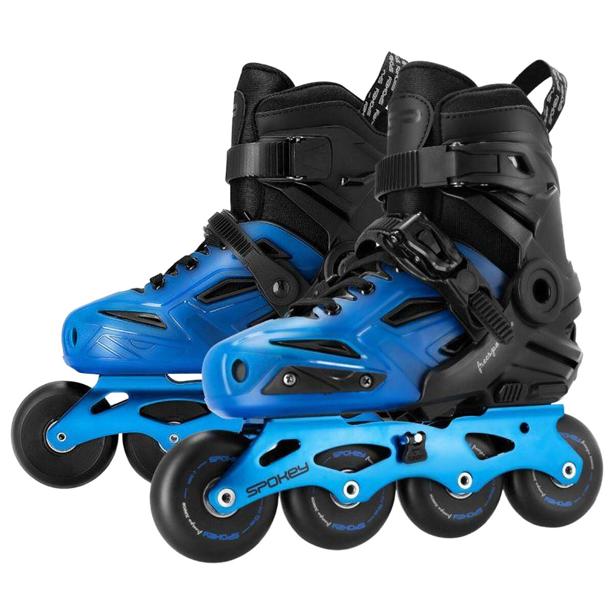 Patines en Línea Freespo para Niños/Niñas Negro, Azul 4/6