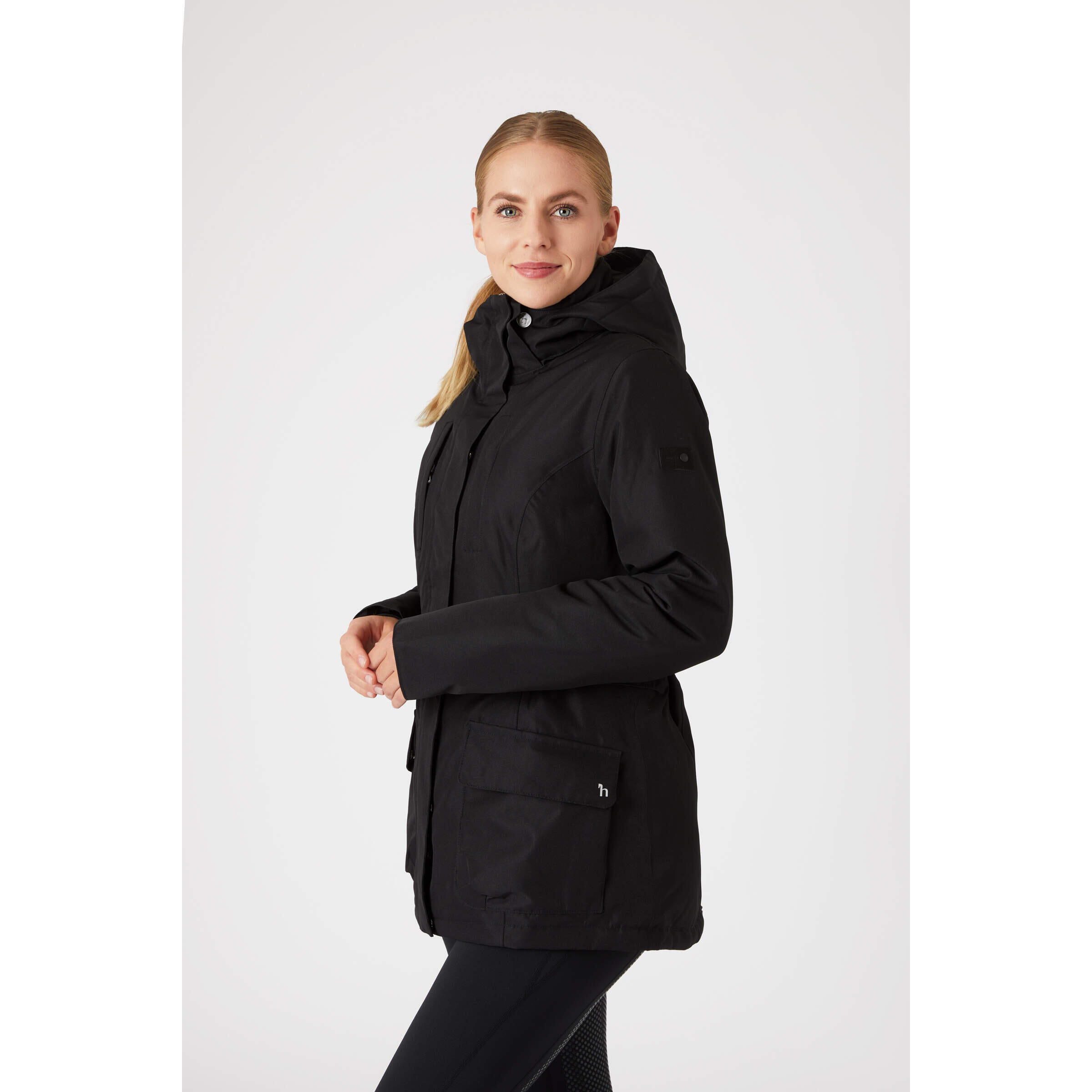 Waterdichte trui met capuchon voor herfst/winter dames Horze Jadine 2/4