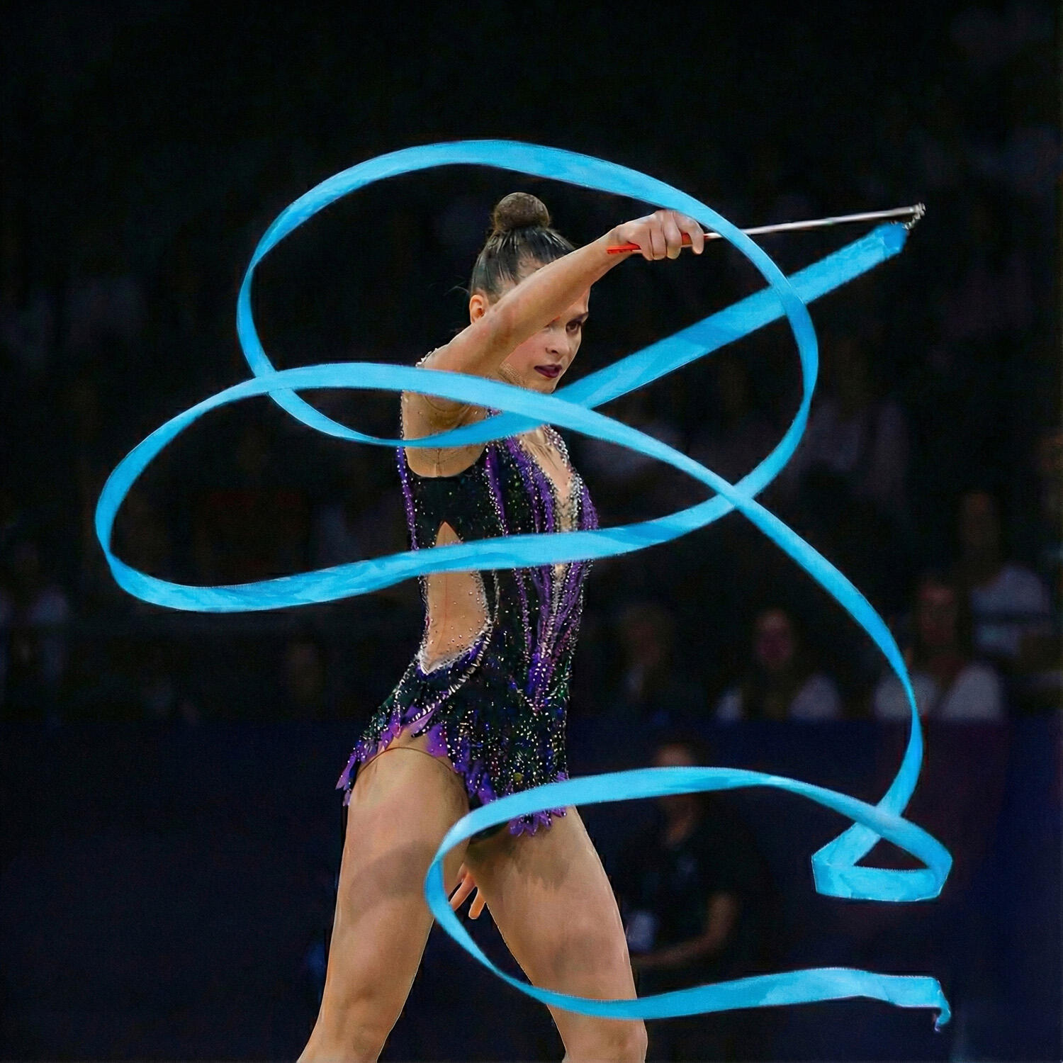Cinta Gimnasia Rítmica Carola Gelo 4M Celeste 2/4