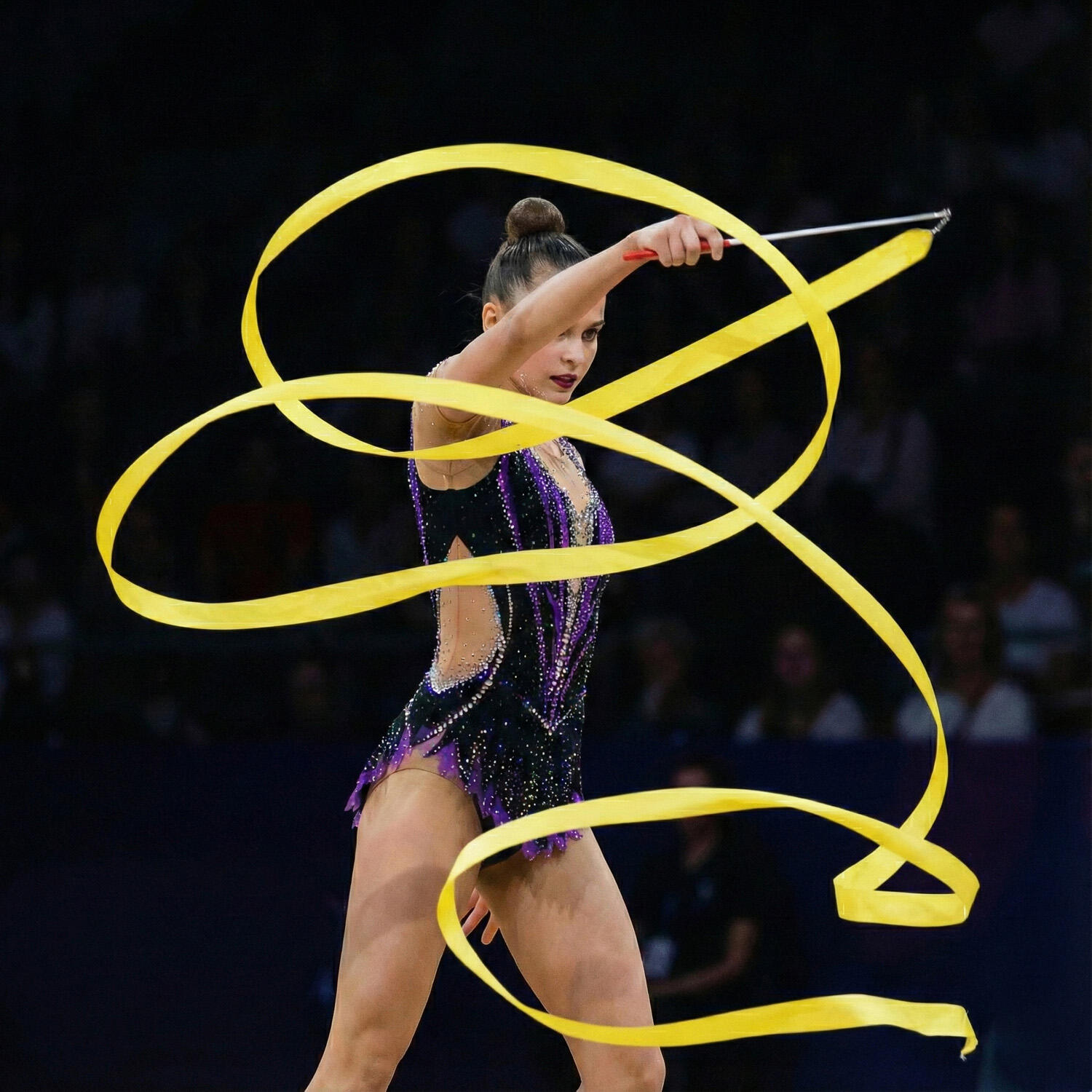 Cinta Gimnasia Rítmica Carola Gelo 4M Amarillo 2/4