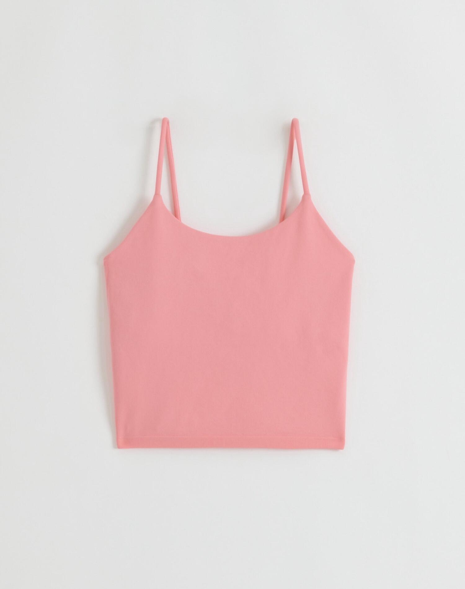Dames Singlet met Bandjes Naadloos Blushroze 5/5
