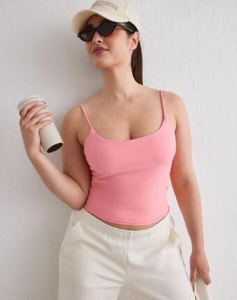 Femme Débardeur à Bretelles Sans Couture Blanc