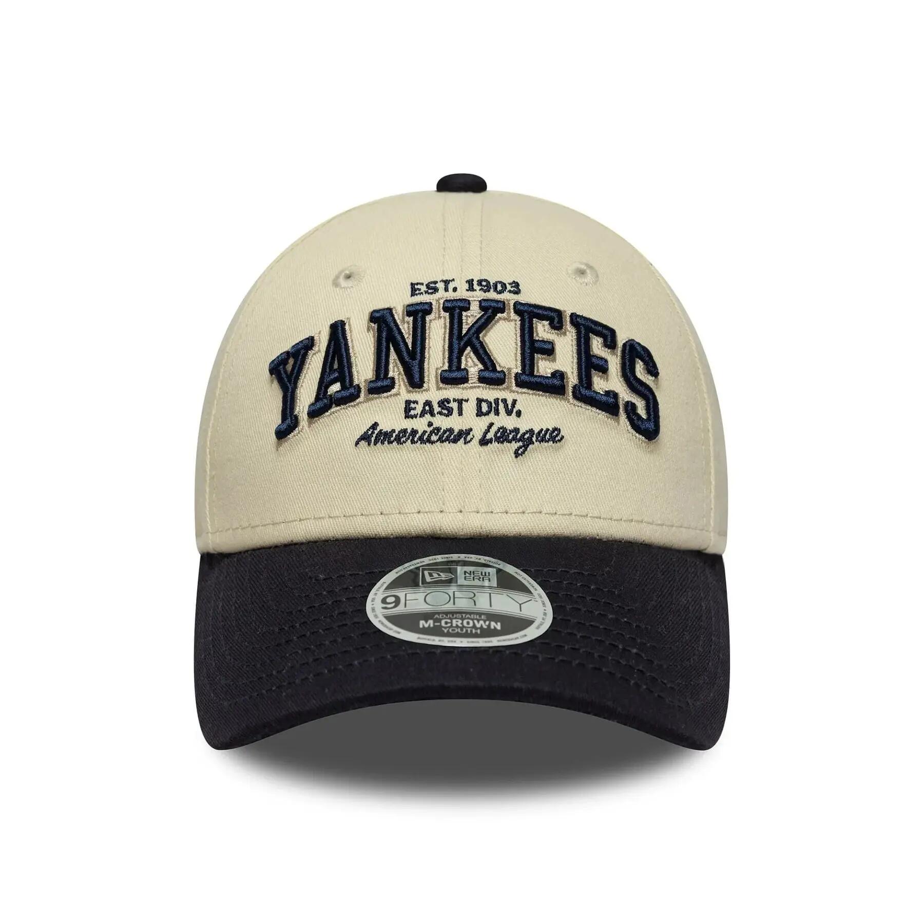 Cappellino da baseball ragazza New York Yankees New Era 9Forty M-Crown Wordmark 3/5