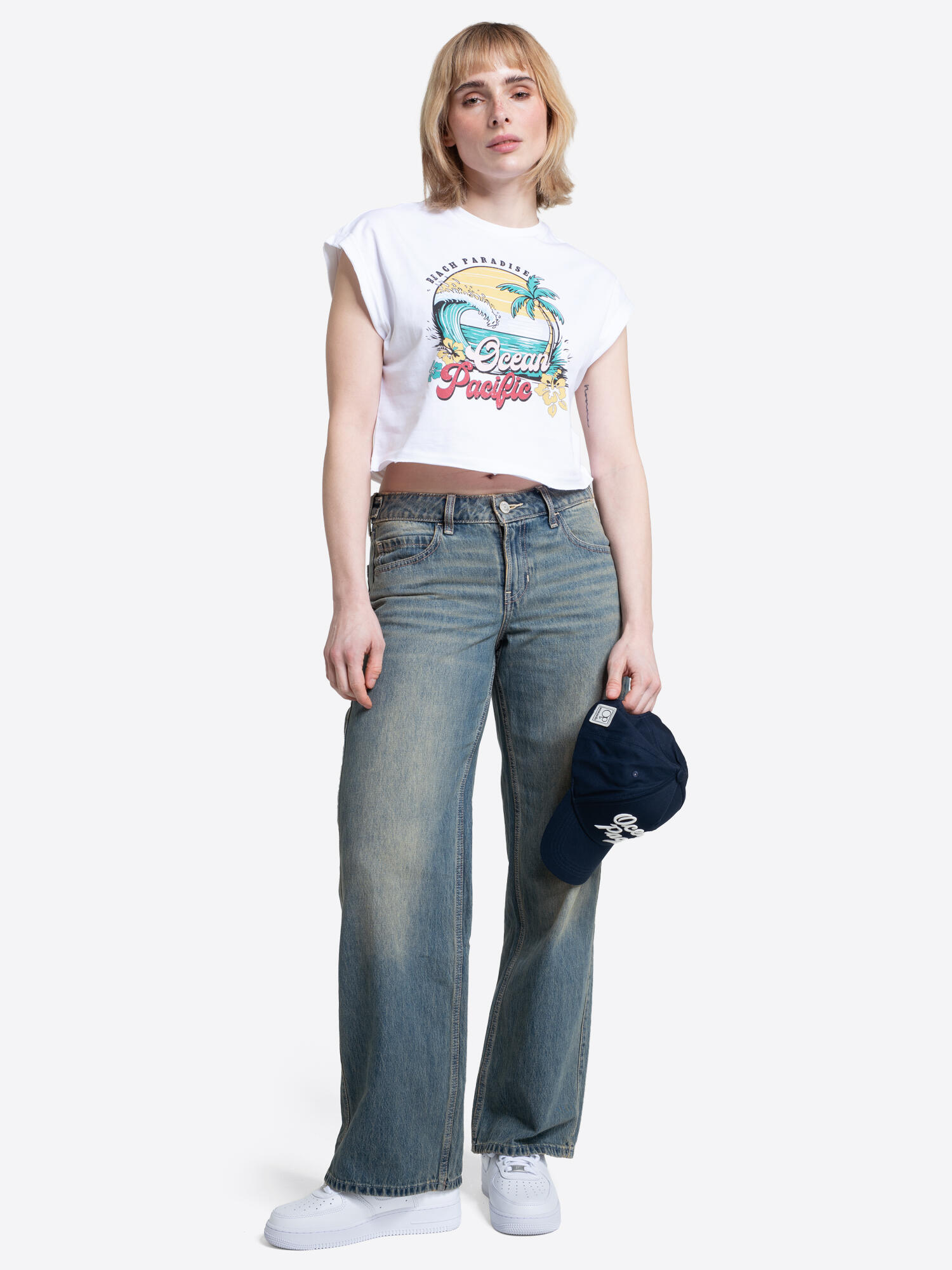 OCEAN PACIFIC Frauen ärmelloses T-Shirt Cropped NOOSA 3/6