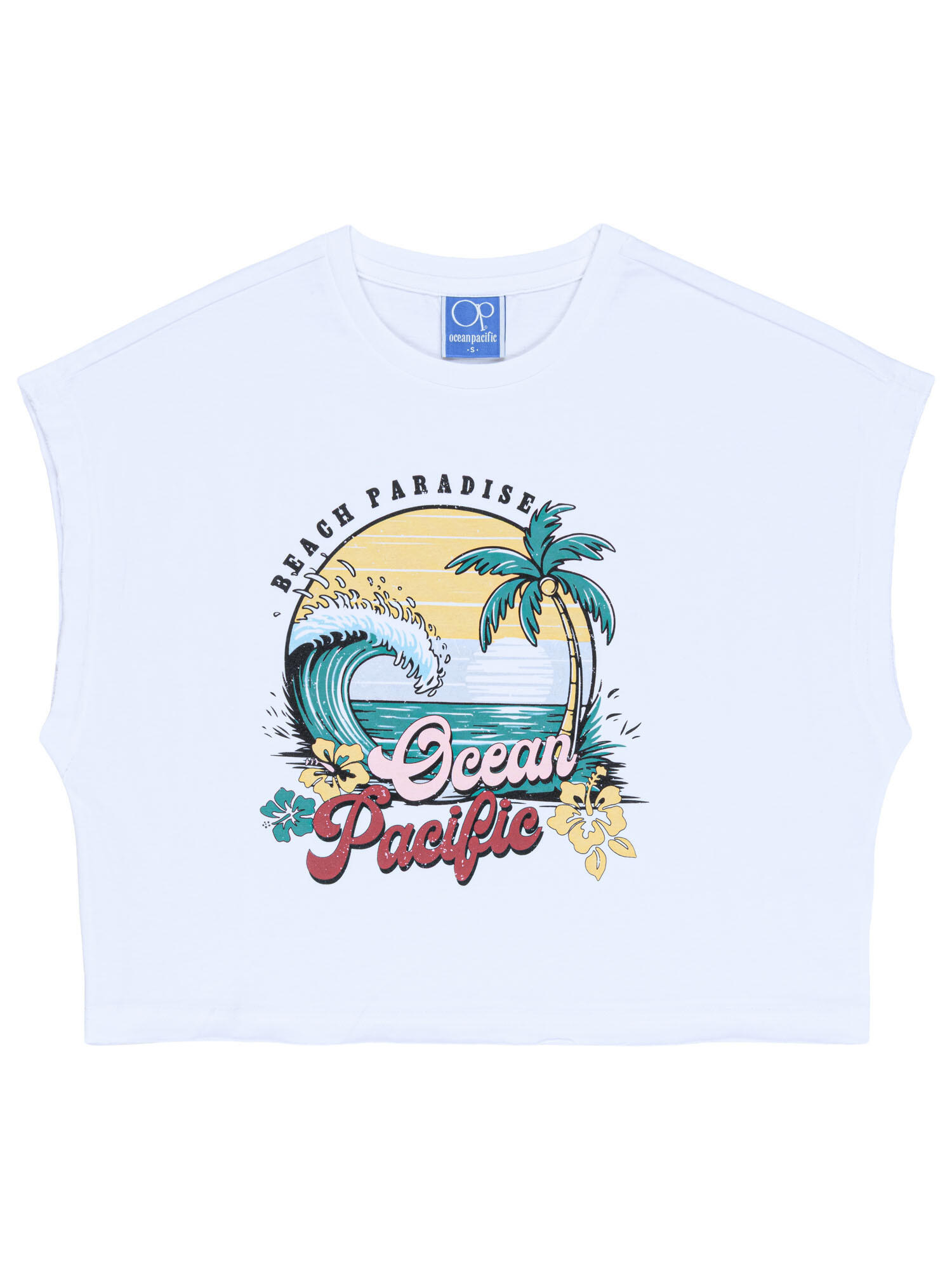 OCEAN PACIFIC Frauen ärmelloses T-Shirt Cropped NOOSA 2/6