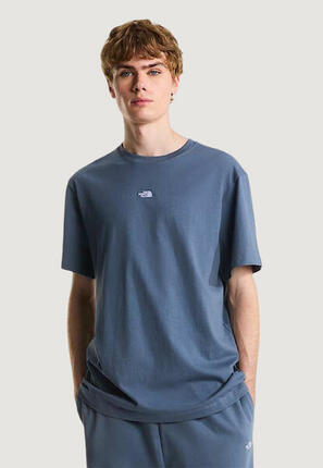 t-shirt crop top M ESSENTIAL CENTER LOGO RELAXED SHORT SL HOMME gris