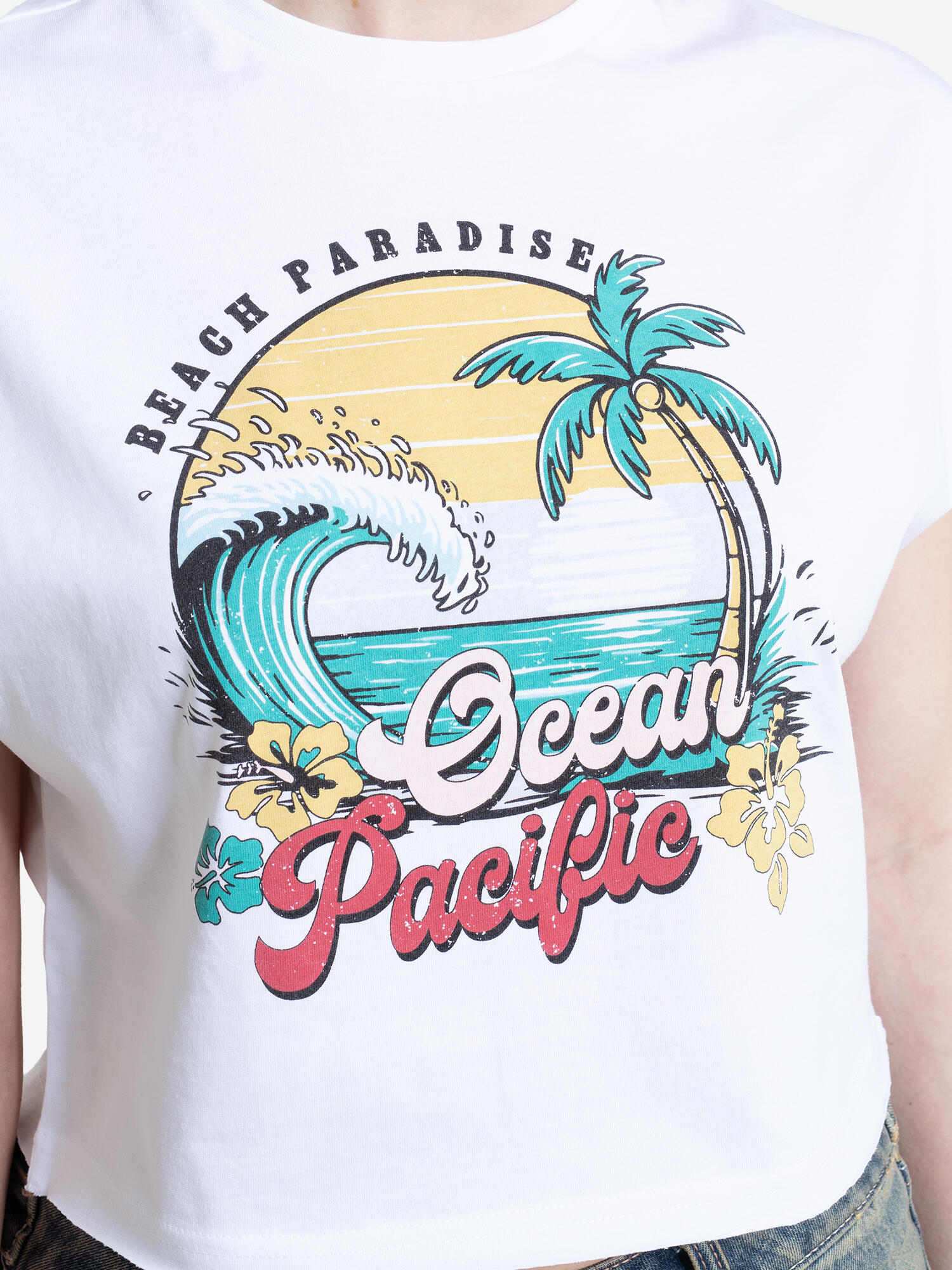 OCEAN PACIFIC Frauen ärmelloses T-Shirt Cropped NOOSA 6/6