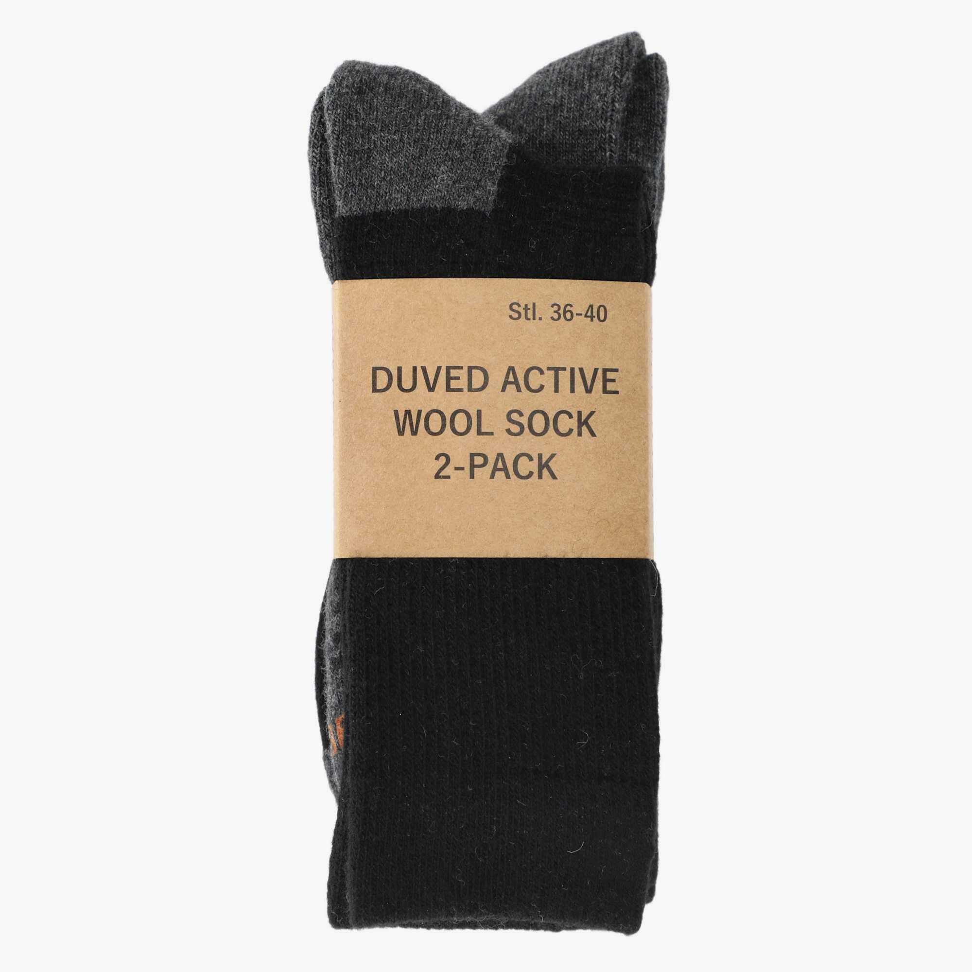 Chaussettes outdoor randonnée unisexe Duved active wool sock 2pk 4/4
