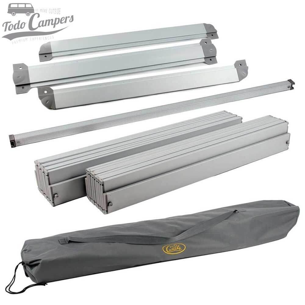 Mesa de camping enrollable y regulable en altura Camp4 TITAN SPACE 2 - 140 x 80 3/7