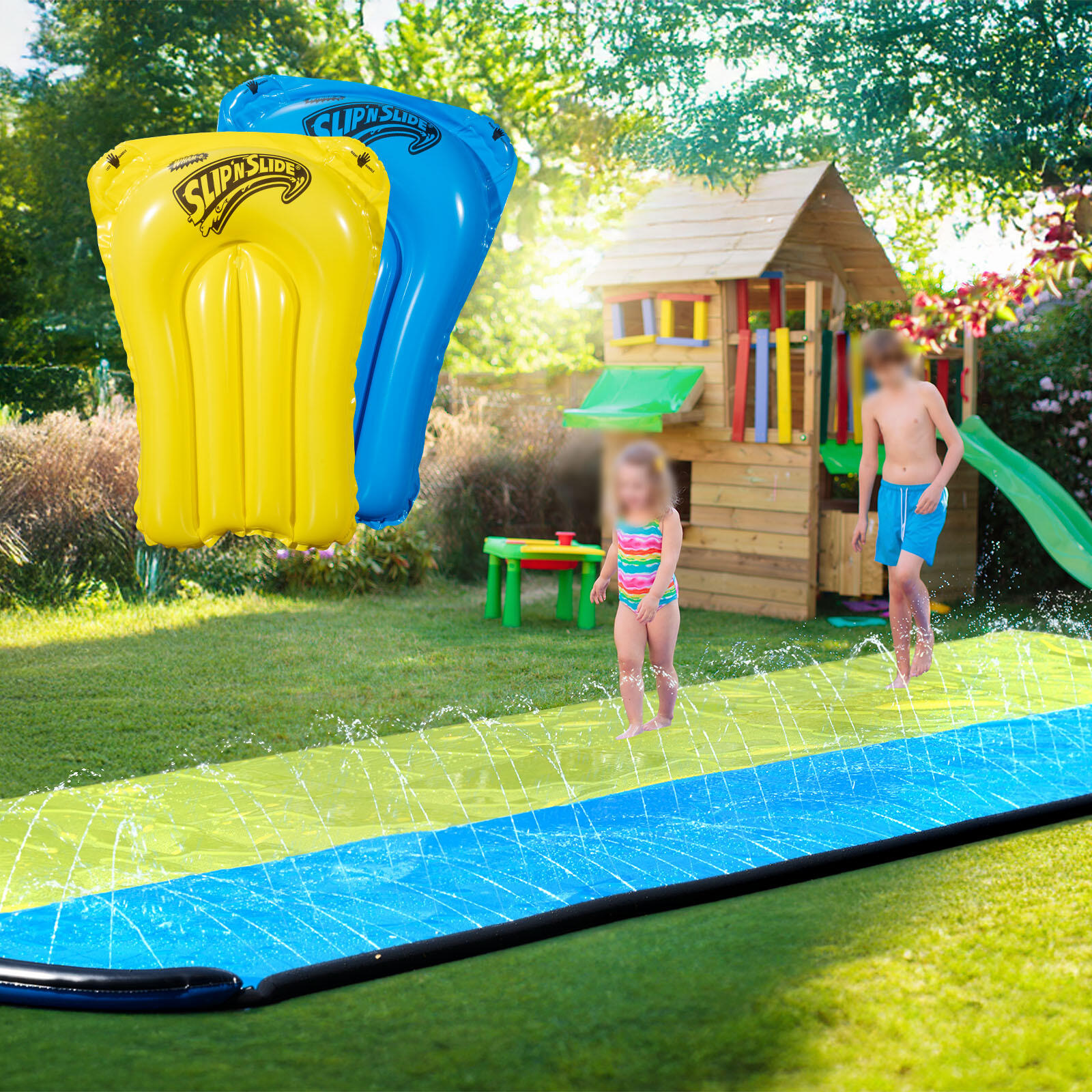 Slip N Slide Double Wave Rider 548,64cm com prancha boogie 3/7