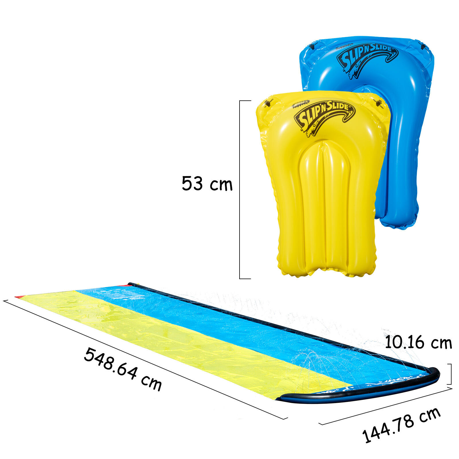 Slip N Slide Double Wave Rider 548,64cm com prancha boogie 2/7