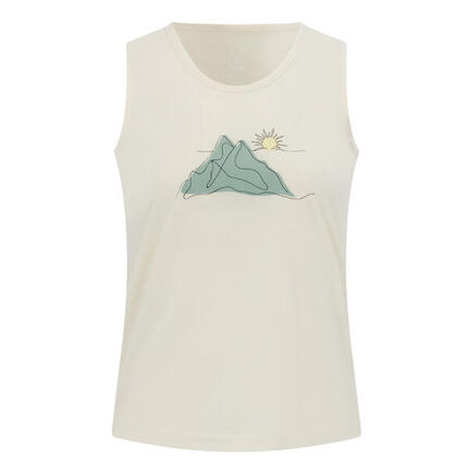 Débardeur Motif/style Montagne HARMONIC Femme (Crème)