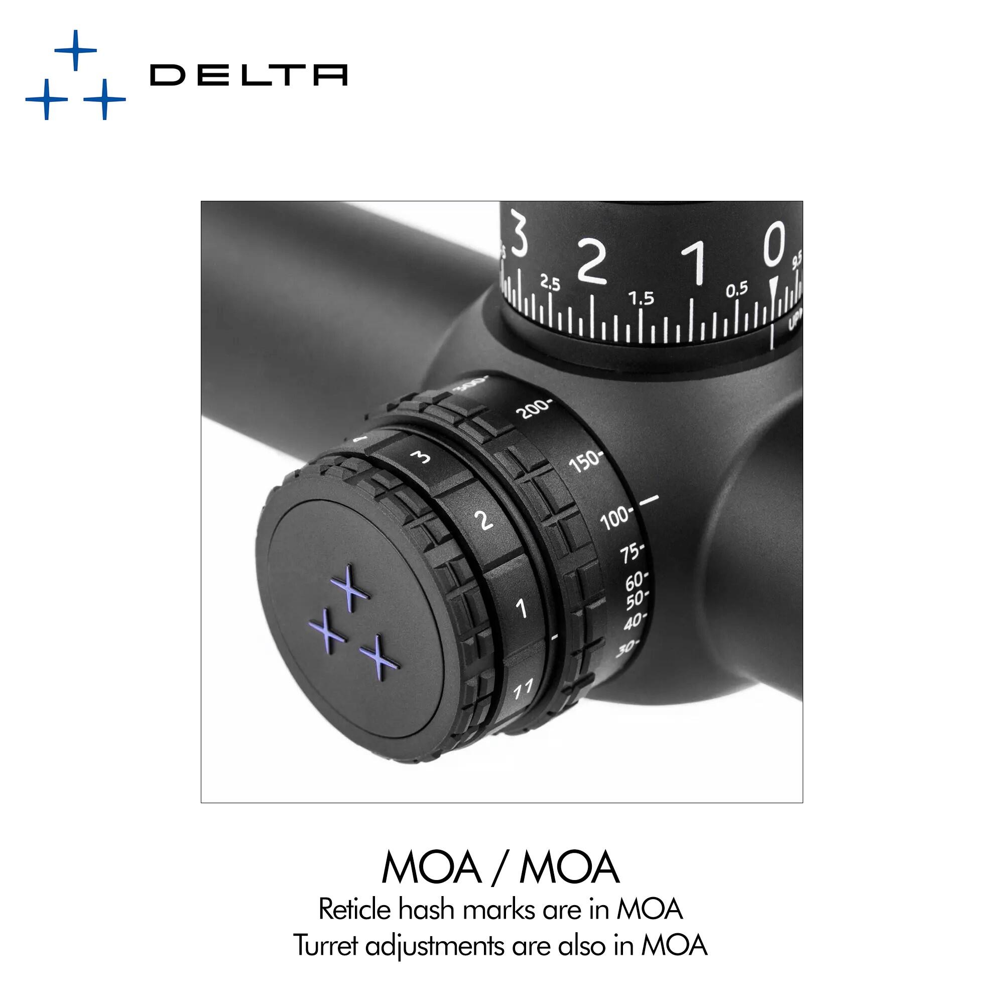 Scope Delta Optical Stryker HD 5-50X56 SFP IR (DLS-2 MOA) 5/7
