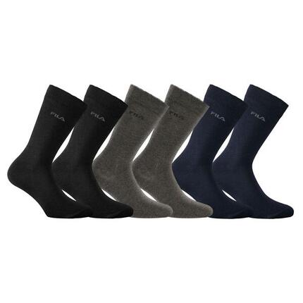 Lot de 6 Paires de Chaussettes de ville homme en bambou FU5511