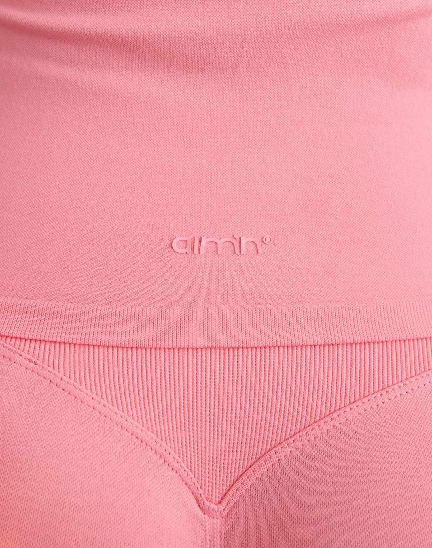 Damen Sport-Bralette Nahtlos Formend One-Shoulder Shape Blush Pink 3/4