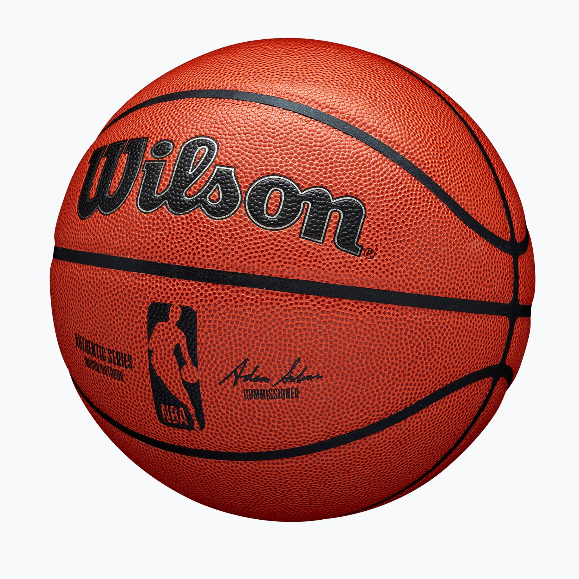 Piłka do koszykówki Wilson NBA Authentic Indoor Outdoor orange rozmiar 6 3/7